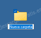 Nueva carpeta en Windows