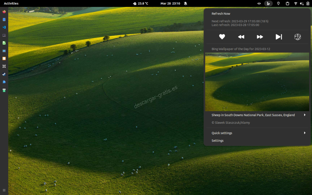 Bing Wallpaper Linux