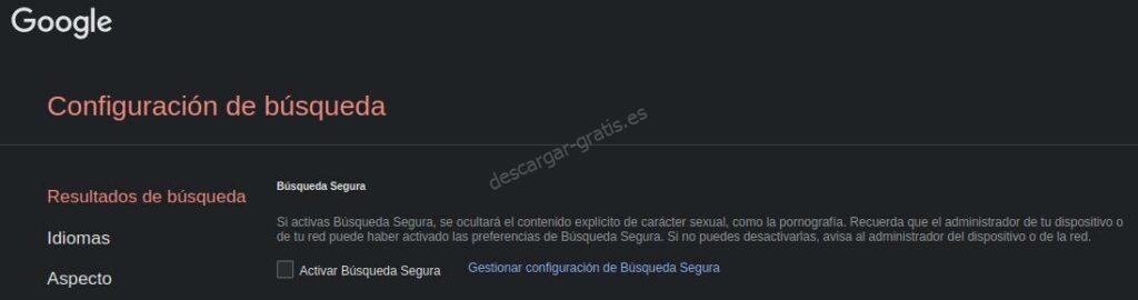 Búsqueda Segura
