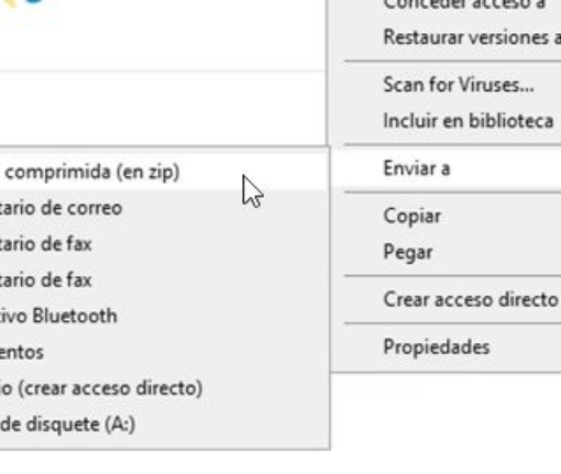 Comprimir archivo Windows