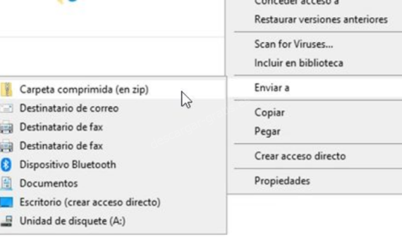 Comprimir archivo Windows
