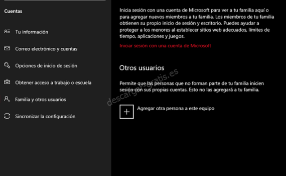 Cuentas Windows