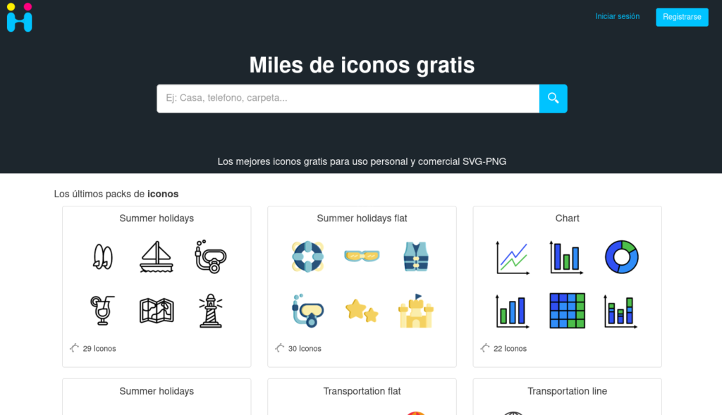 Descargar iconos gratis