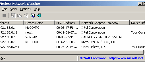 Wireless Network Watcher