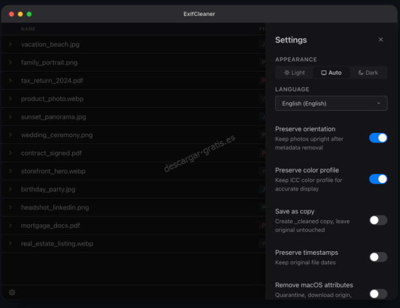 Exifcleaner