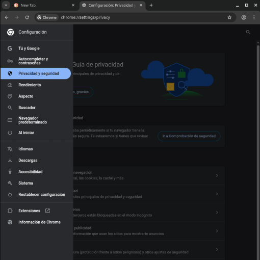 Deshabilitar notificaciones Google Chrome