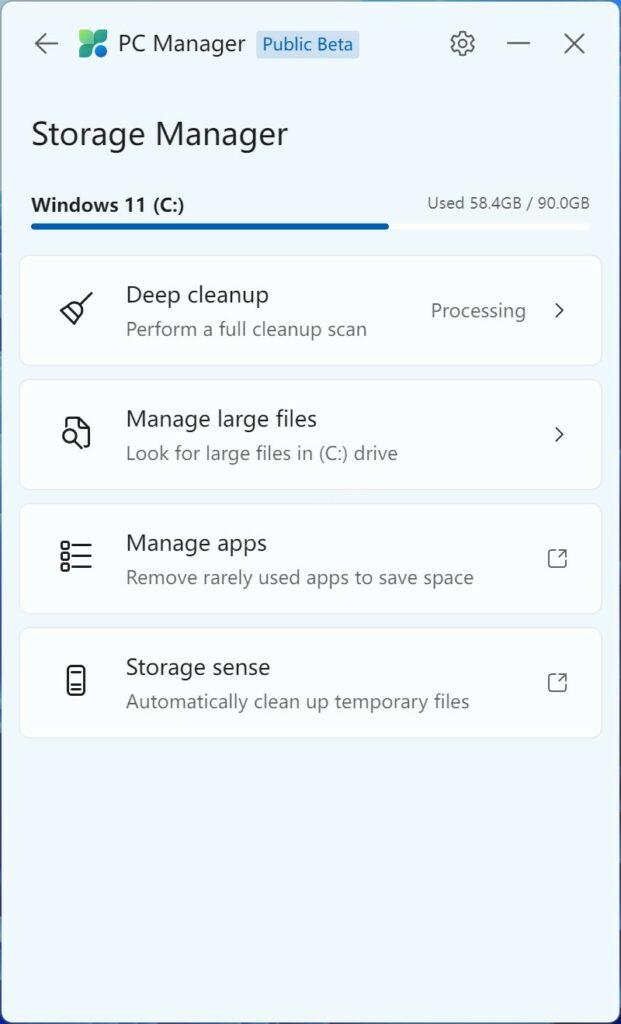 Microsoft PC Manager