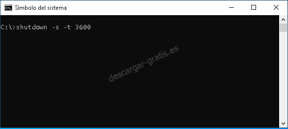 Programar apagar Windows