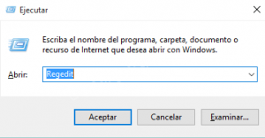 Ejecutar Regedit