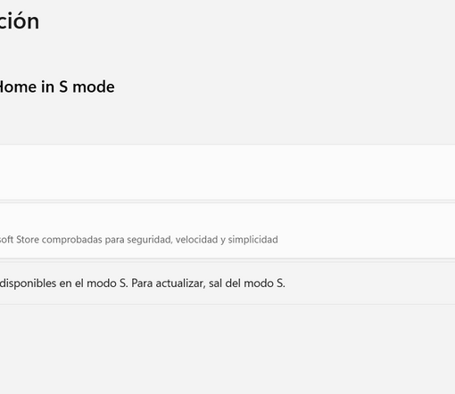 Modo S WIndows 11
