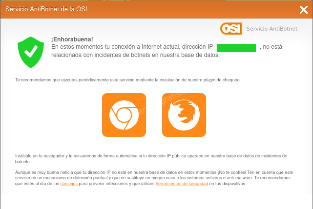 Servicio antibotnet