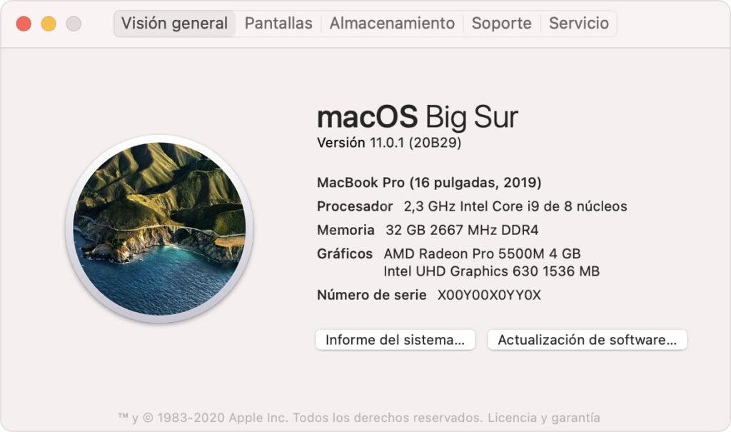 Versión Mac