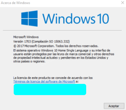 Acerca de Windows